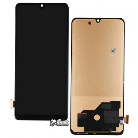 Дисплей Samsung A415 Galaxy A41 (2020), черный, с сенсорным экраном (дисплейный модуль), с регулировкой яркости, (TFT), Сopy