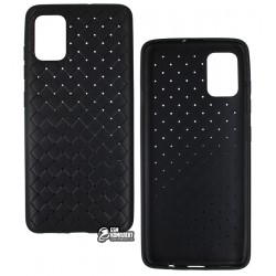 Чохол для Samsung Galaxy A51 (A515), Weaving Case (TPU), чорний Чохол для Samsung Galaxy A51 (A515), Weaving Case (TPU), чорний