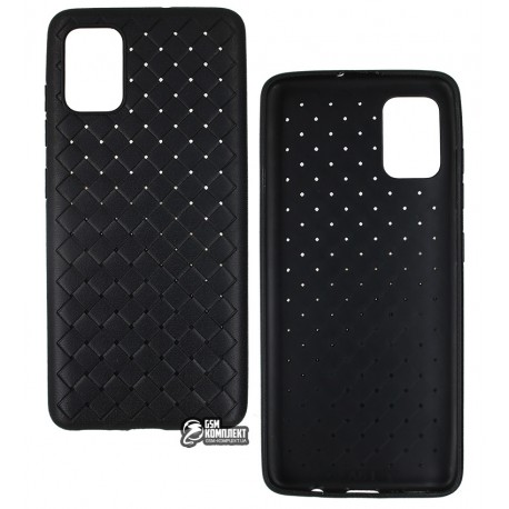 Чехол для Samsung Galaxy A51 (A515), Weaving Case (TPU), черный