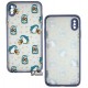 Чехол для Apple iPhone Xs Max, WAVE Cartoon Case, PC+TPU, penguins and dogs/lavender gray
