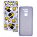 Чехол для Xiaomi Redmi Note 9, Redmi 10X, WAVE Fancy Case, софттач силикон, bears with a barrel of honey/light purple