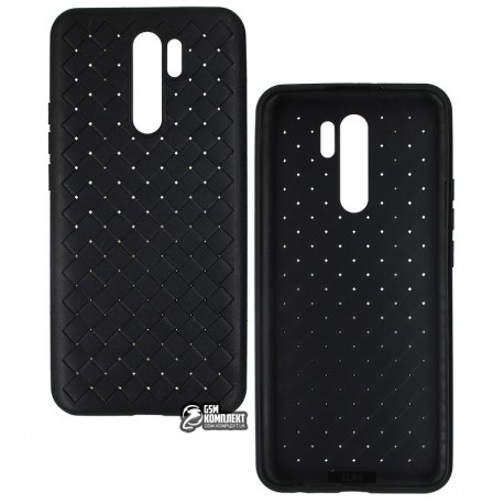 Чехол для Xiaomi Redmi 9, Weaving Case (TPU), черный Чехол для Xiaomi Redmi 9, Weaving Case (TPU), черный