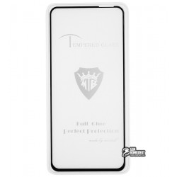 Защитное стекло для OPPO A52, 2.5D, Full Glue, черное