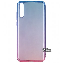 Чехол для Huawei P Smart S/Y8p, Gradient Design, силиконовый ультратонкий, blue/pink