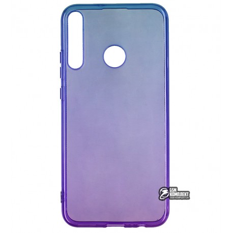 Чехол для Huawei P40 Lite E/Honor 9C, Gradient Design, силиконовый ультратонкий, blue/purple