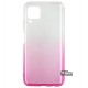 Чехол для Huawei P40 Lite/Nova 7i, Gradient Design, силиконовый ультратонкий, white/pink