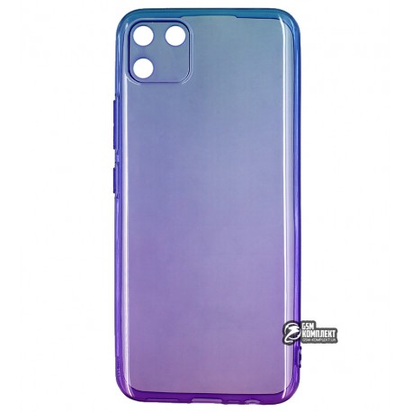 Чехол для Realme C11, Gradient Design, силиконовый ультратонкий, blue/purple