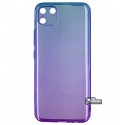 Чехол для Realme C11, Gradient Design, силиконовый ультратонкий, blue/purple