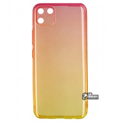 Чехол для Realme C11, Gradient Design, силиконовый ультратонкий, red/yellow