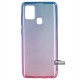 Чехол для Samsung 217 Galaxy A21s, Gradient Design, силиконовый ультратонкий, blue/pink
