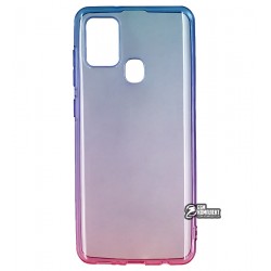 Чехол для Samsung 217 Galaxy A21s, Gradient Design, силиконовый ультратонкий, blue/pink Чехол для Samsung 217 Galaxy A21s, Gradient Design, силиконовый ультратонкий, blue/pink