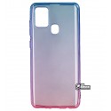Чохол для Samsung 217 Galaxy A21s, Gradient Design, силіконовий надтонкий, blue/pink