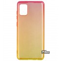 Чехол для Samsung A315 Galaxy A31, Gradient Design, силиконовый ультратонкий, red/yellow