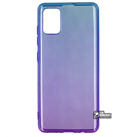 Чехол для Samsung A515 Galaxy A51, Gradient Design, силиконовый ультратонкий, blue/purple