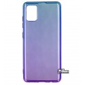 Чехол для Samsung A515 Galaxy A51, Gradient Design, силиконовый ультратонкий, blue/purple