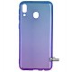 Чехол для Samsung M205 Galaxy M20, Gradient Design, силиконовый ультратонкий, blue/purple