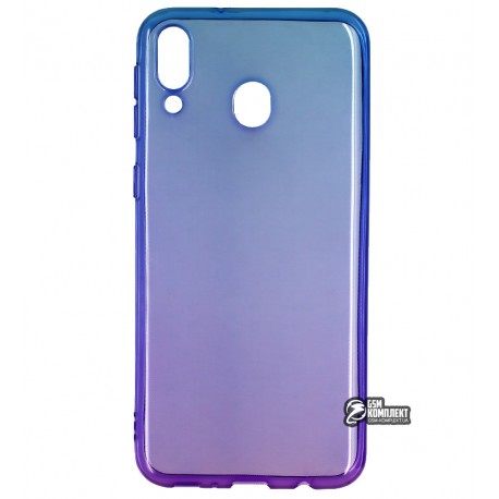 Чехол для Samsung M205 Galaxy M20, Gradient Design, силиконовый ультратонкий, blue/purple