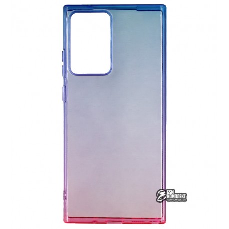 Чехол для Samsung N985 Galaxy Note 20 Ultra, Gradient Design, силиконовый ультратонкий, blue/pink
