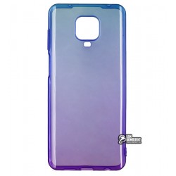 Чехол для Xiaomi Redmi Note 9S/Note 9 Pro, Gradient Design, силиконовый ультратонкий, blue/purple