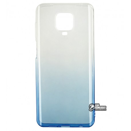 Чехол для Xiaomi Redmi Note 9S/Note 9 Pro, Gradient Design, силиконовый ультратонкий, white/blue Чехол для Xiaomi Redmi Note 9S/Note 9 Pro, Gradient Design, силиконовый ультратонкий, white/blue