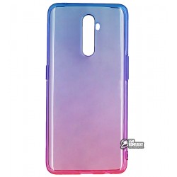 Чехол для Realme XT (Realme X2/Oppo K5), Gradient Design, силиконовый ультратонкий, blue/purple