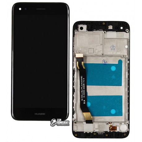 Дисплей для Huawei Nova Lite (2017), P9 Lite mini, Y6 Pro (2017), чорний, з тачскріном, з рамкою, High Copy, SLA-L02, SLA-L22, SLA-L03