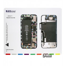 Магнітний мат Mechanic iP11 для розкладки гвинтів і запчастин при розбиранні iPhone 11 Магнітний мат Mechanic iP11 для розкладки гвинтів і запчастин при розбиранні iPhone 11