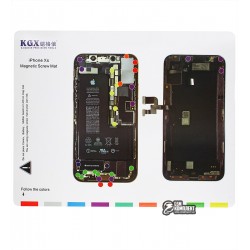 Магнітний мат Mechanic iPXS для розкладки гвинтів і запчастин при розбиранні iPhone XS Магнітний мат Mechanic iPXS для розкладки гвинтів і запчастин при розбиранні iPhone XS