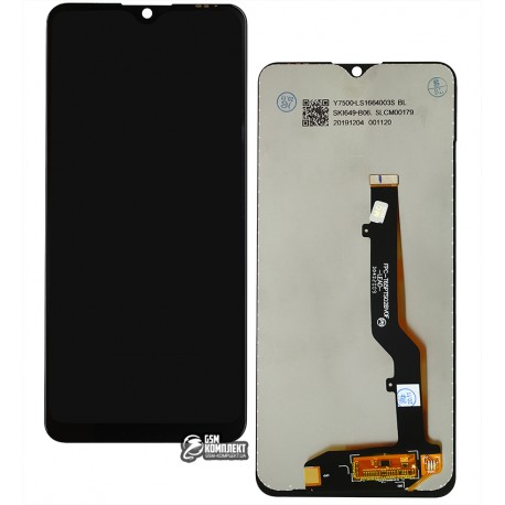 Дисплей для ZTE Blade A7S (2020), черный, с сенсорным экраном (дисплейный модуль)