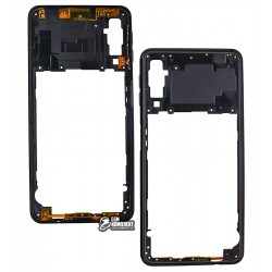 Середня частина корпуса Samsung A750 Galaxy A7 (2018), чорний колір, з бічними кнопками