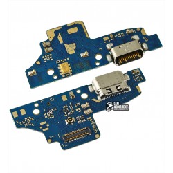 Шлейф для Nokia 7.2, микрофона, коннектора зарядки, с компонентами, плата зарядки