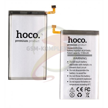 Акумулятор Hoco EB-BG970ABU для Samsung G970 Galaxy S10e, Li-ion, 3,85 B, 3100 мАг