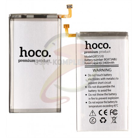Аккумулятор Hoco EB-BG973ABU для Samsung G973 Galaxy S10, Li-ion, 3,85 B, 3400 мАч