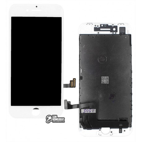 Дисплей для Apple iPhone 8, iPhone SE 2020 року, білий, з тачскріном, з рамкою, оригінал (переклеєне скло)