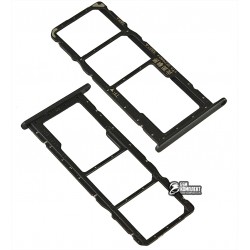 Держатель SIM-карты для Huawei Honor 8X, черный, c держателем MMC