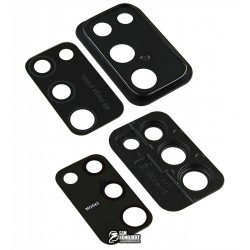 Скло камери для Samsung A415 Galaxy A41, чорний