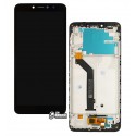 Дисплей Xiaomi Redmi S2, черный, с тачскрином, с рамкой, High quality, M1803E6G, M1803E6H, M1803E6I