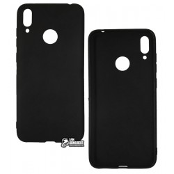 Чехол для Huawei Y7 2019, Joy, силиконовый, матовый, черный