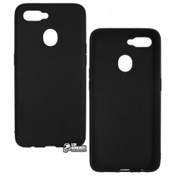 Чехол для Oppo A12, Joy, силиконовый, матовый, черный