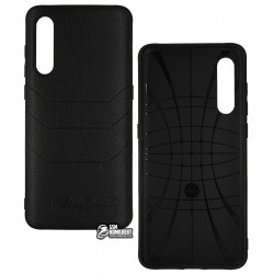 Чохол для Xiaomi Mi 9 (M1902F1G), AMG, силікон, шкіра, чорний