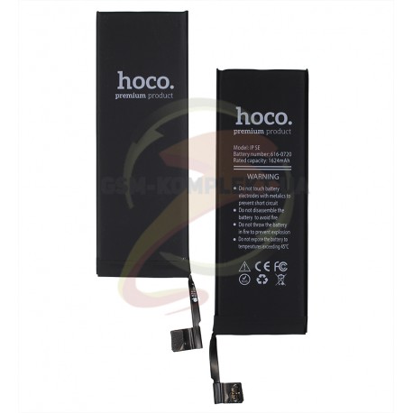 Акумулятор HOCO для Apple iPhone SE, Li-ion, 3,82 B, +1624 мАг, # 616-00107