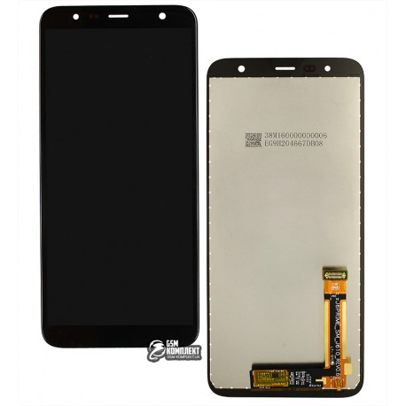 Дисплей для Samsung J415 Galaxy J4 +, J610 Galaxy J6 +, чорний, з сенсорним екраном, з регулюванням яскравості, (TFT), копія