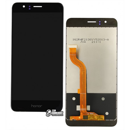Дисплей Huawei Honor 8, чорний, з тачскріном, grade B, High Copy, FRD-L09 / FRD-L19