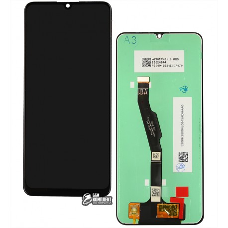 Дисплей Huawei Honor 9A, Y6P (2020), черный, с сенсорным экраном (дисплейный модуль)