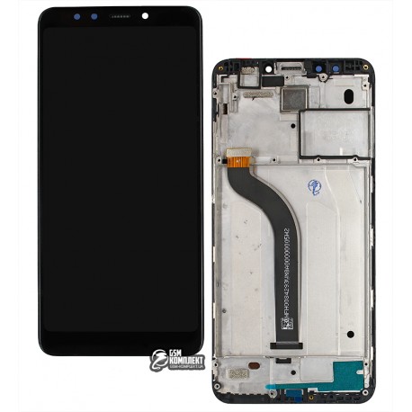 Дисплей для Xiaomi Redmi 5, черный, с тачскрином, с рамкой, High Copy, MDG1, MDI1