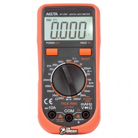 Мультиметр Accta AT-205, цифровой