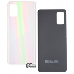 Задня панель корпусу для Samsung A415 Galaxy A41, білий, сріблястий, Prism Crush Silver