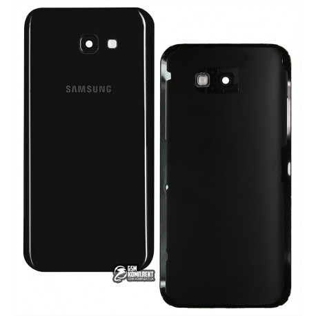 Задняя панель корпуса Samsung A720F Galaxy A7 (2017), черный, со стеклом камеры