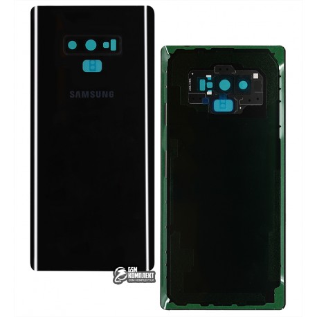 Задняя панель корпуса для Samsung N960 Galaxy Note 9, черная, со стеклом камеры, полная, Original (PRC), midnight black
