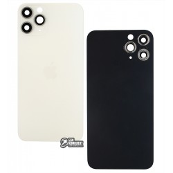 Задняя панель корпуса Apple iPhone 11 Pro, серебристый, со стеклом камеры Задняя панель корпуса Apple iPhone 11 Pro, серебристый, со стеклом камеры